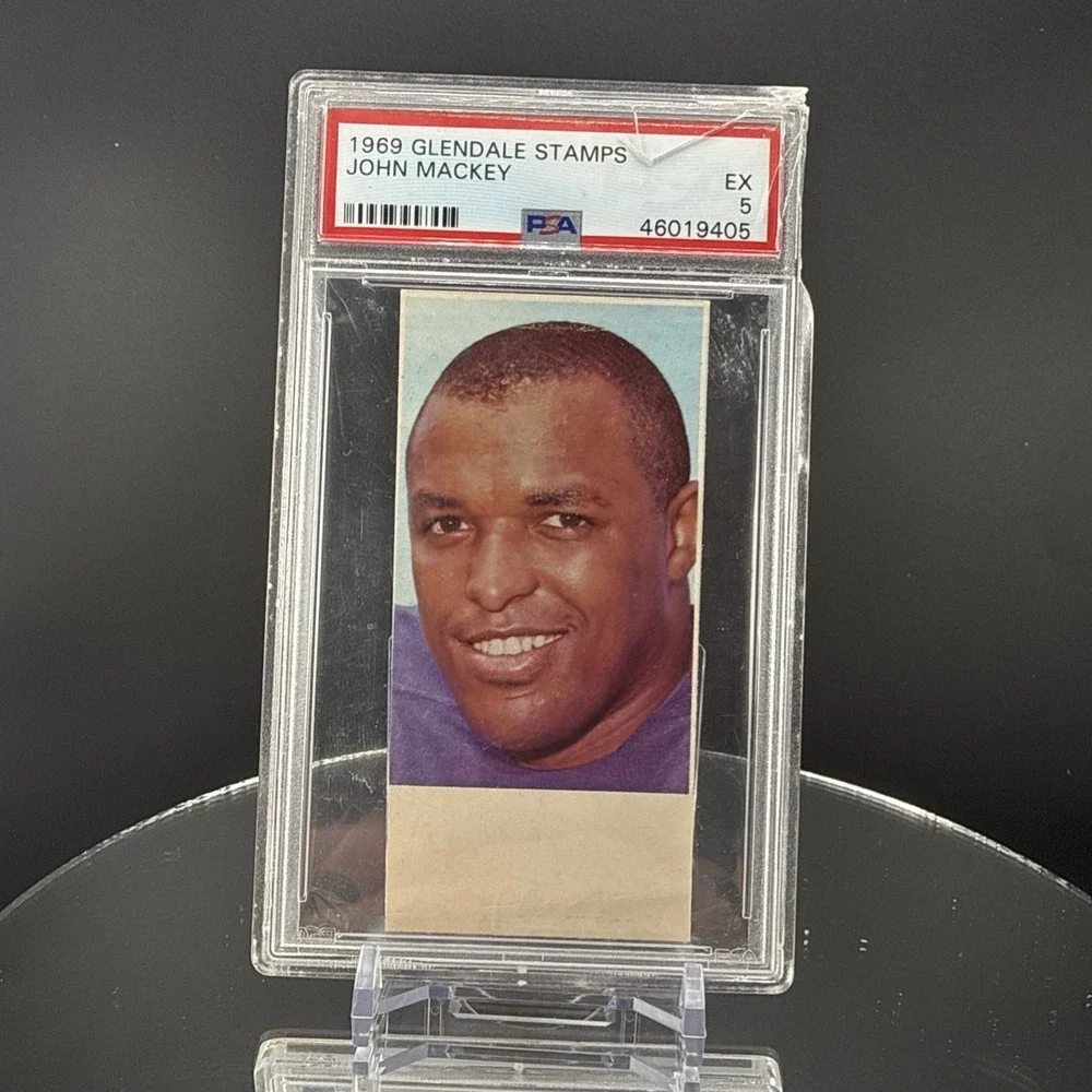 1970 Stamp Super Stars - John Mackey #34 PSA 5 Very Limited Production